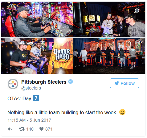 Pittsburgh Steelers Team Building Twitter